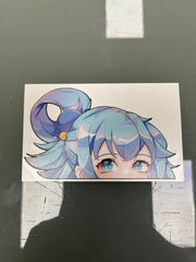 Cute Aqua Peeker